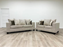 Load image into Gallery viewer, 110-Hollywood Beige Sofa &amp; Loveseat