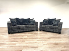 Load image into Gallery viewer, 410 - Sofa and Loveseat Set (Charcoal)