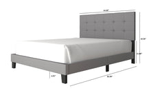 Load image into Gallery viewer, 930 Gray Platform Bed - Twin, Full, Queen, King