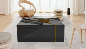 A512 Coffee Table (BLACK GLASS)