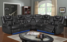Load image into Gallery viewer, Alexa2023 Grey Reclining Sectional