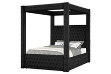Load image into Gallery viewer, Castle Black Platform Bed -Queen, King
