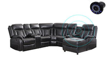 Load image into Gallery viewer, Champion Black Reclining Sectional