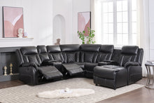 Load image into Gallery viewer, Champion Black Reclining Sectional