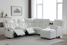 Load image into Gallery viewer, Champion White Reclining Sectional