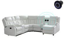 Load image into Gallery viewer, Champion White Reclining Sectional