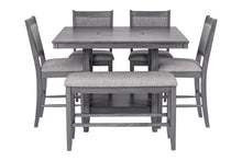 Load image into Gallery viewer, D2300 - Counter Height Table + 4 Chair + Bench Set