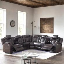 Load image into Gallery viewer, Spaceship Espresso Power Reclining Sectional