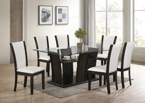 Florida - White (LINEN) Dining Table + 6 Chair Set