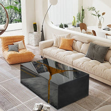 Load image into Gallery viewer, A512 Coffee Table (BLACK GLASS)