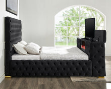 Load image into Gallery viewer, Future Black Platform Bed - Queen, King