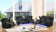 Load image into Gallery viewer, Luz Black - 3PC Reclining Set