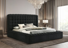 Load image into Gallery viewer, Madonna Black Platform Bed - Queen, King