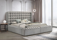 Load image into Gallery viewer, Madonna Gray Platform Bed - Queen, King