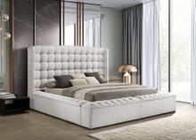 Load image into Gallery viewer, Madonna White Platform Bed - Queen, King