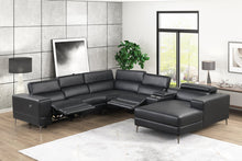 Load image into Gallery viewer, MILANO BLACK - 6PC Power Reclining Sectional