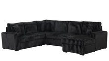 Load image into Gallery viewer, Sonic Black Sectional With Pull-Out Bed