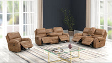 Load image into Gallery viewer, Titan2002-Saddle OVERSIZED 3pc Reclining Set