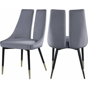 Sleek Velvet Dining Chair