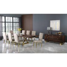 Load image into Gallery viewer, Excel Extendable 2 Leaf Dining Table Brown
