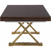 Load image into Gallery viewer, Excel Extendable 2 Leaf Dining Table Brown