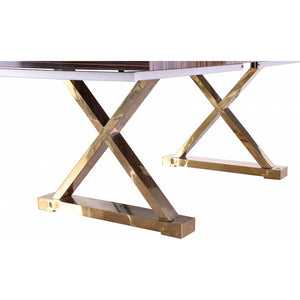 Excel Extendable 2 Leaf Dining Table Brown