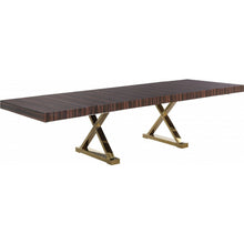 Load image into Gallery viewer, Excel Extendable 2 Leaf Dining Table Brown