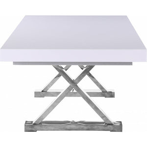 Excel Extendable 2 Leaf Dining Table Silver
