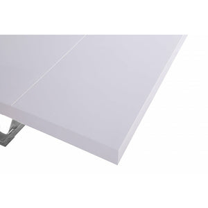 Excel Extendable 2 Leaf Dining Table Silver