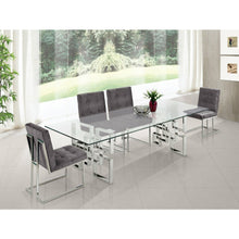 Load image into Gallery viewer, Alexis Chrome Dining Table