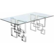 Load image into Gallery viewer, Alexis Chrome Dining Table