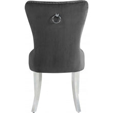 Load image into Gallery viewer, Carmen Velvet Dining Chair (Grey) - Unique Furniture