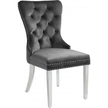 Load image into Gallery viewer, Carmen Velvet Dining Chair (Grey) - Unique Furniture