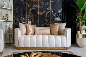 Gracie  Ivory Sofa Set