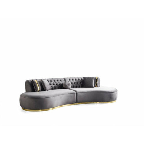 Ella Velvet Curved Sectional