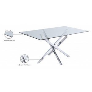 Xander Dining Table Silver