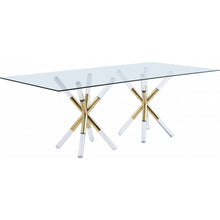 Load image into Gallery viewer, Mercury Dining Table Acrylic Gold