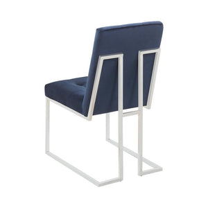 Ink Blue Velvet Dining Chair (Set Of 2) - Unique Furniture