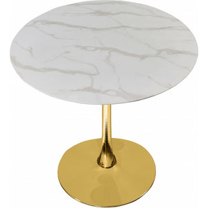 Tulip 36" Dining Table Gold