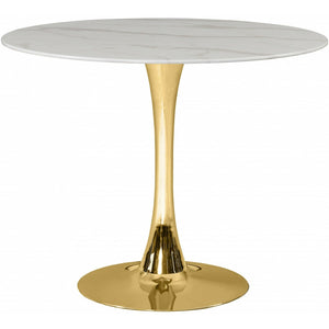 Tulip 36" Dining Table Gold