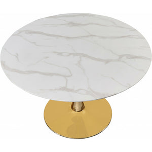 Tulip 48" Dining Table Gold