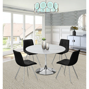 Tulip 48" Dining Table Silver