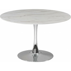 Tulip 48" Dining Table Silver
