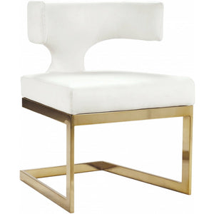 Alexandra Faux Leather Dining Chair White