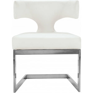 Alexandra Faux Leather Dining Chair White