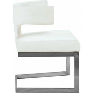 Alexandra Faux Leather Dining Chair White