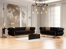 Load image into Gallery viewer, Rosy Velvet Sofa Set
