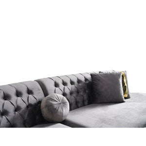 Ella Velvet Curved Sectional