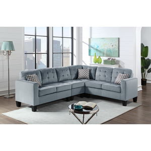 Logan Velvet Grey - Unique Furniture